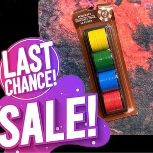 💥 DONATING 💥 Colorful Poker Chip Set - NWT